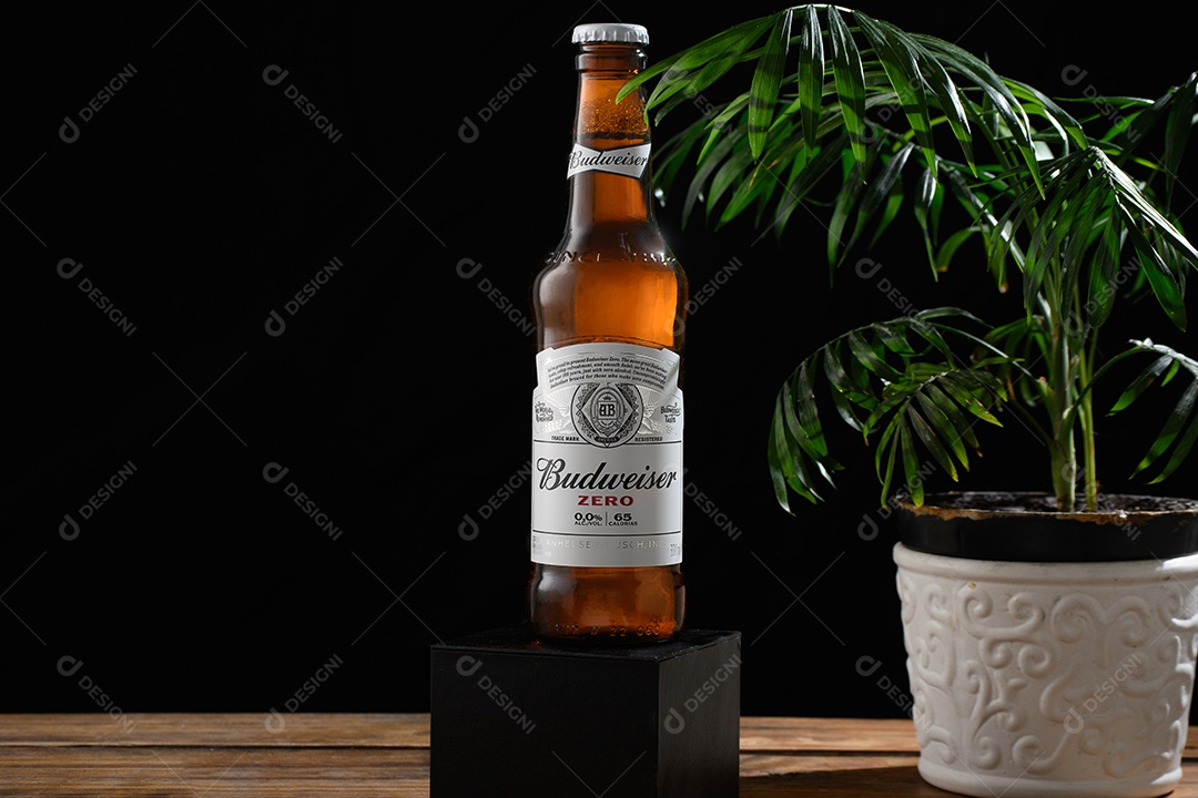 Garrafa de cerveja budweiser