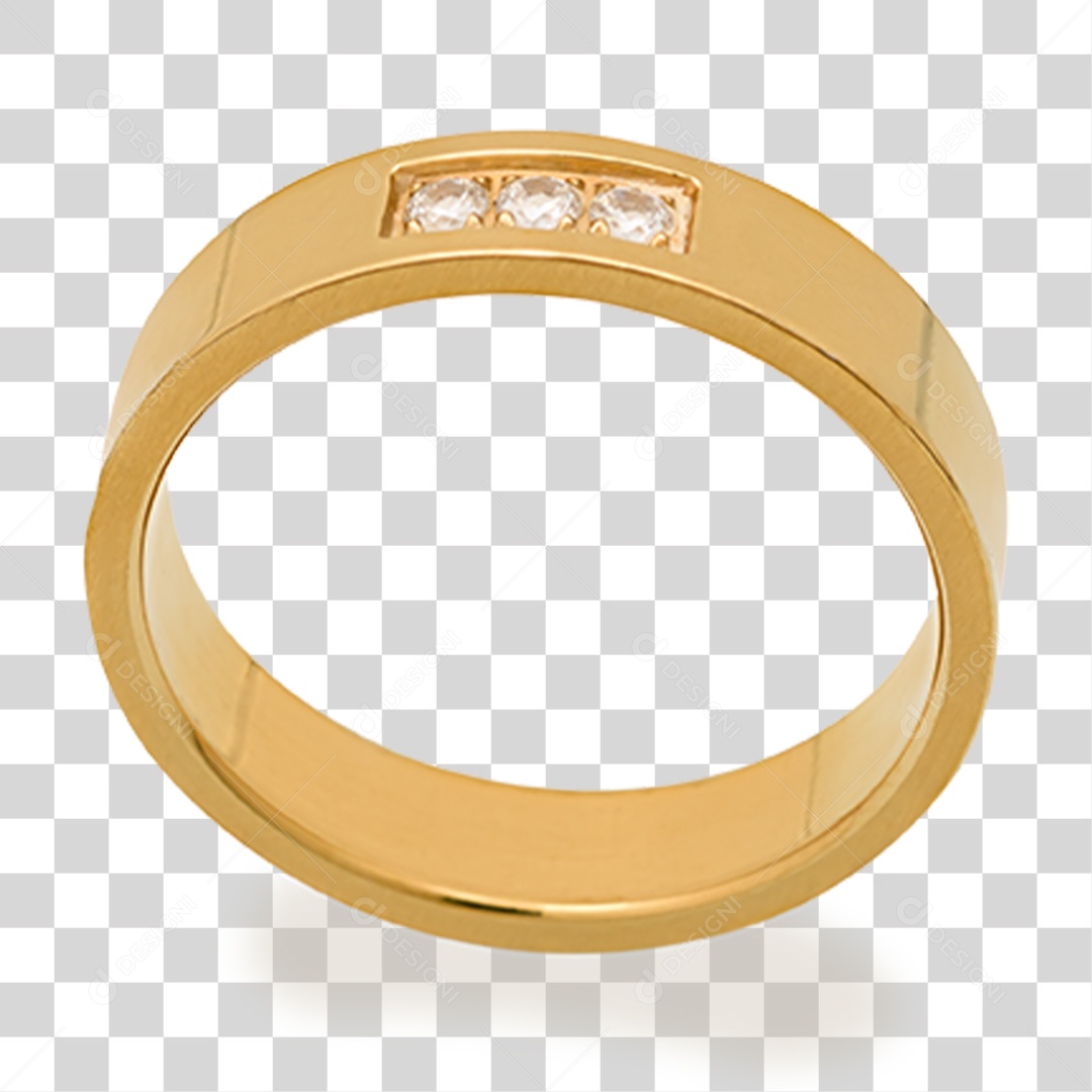 Elemento 3D Aliança PNG Transparente