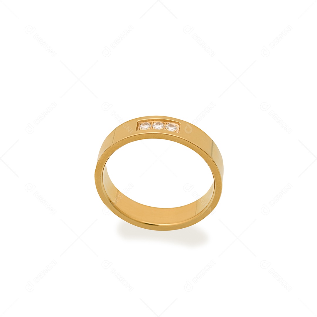 Uma linda aliança de ouro