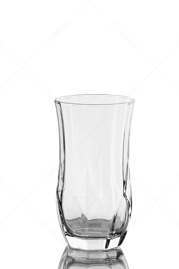 Copo de vidro detalhado lindo