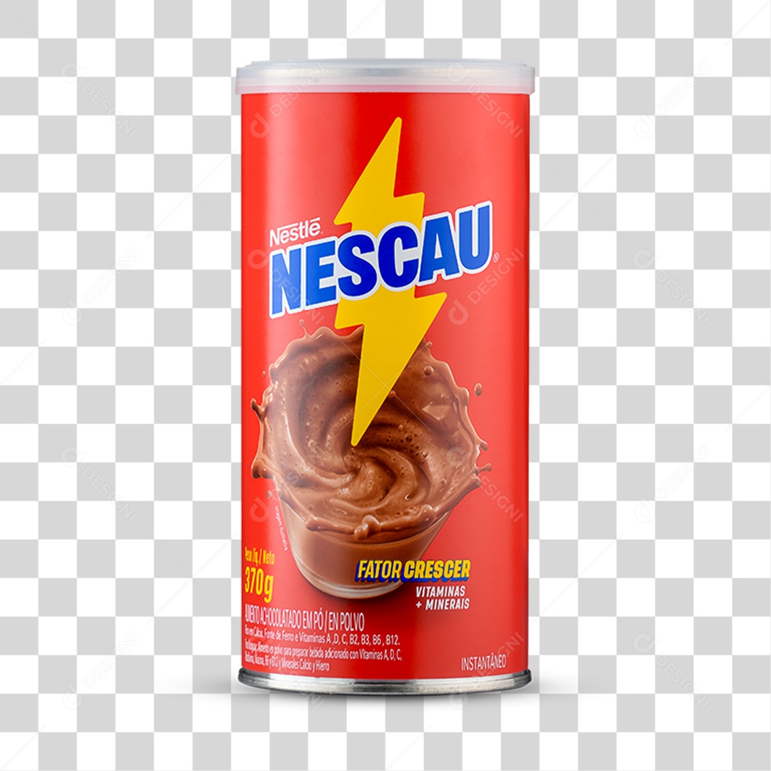 Elemento 3D Nescau PNG Transparente