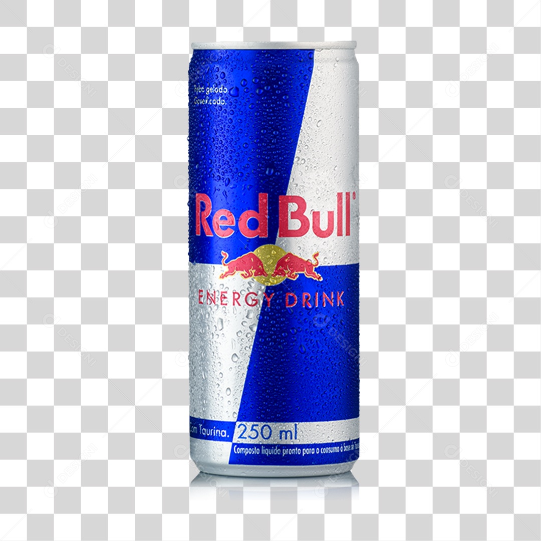 Elemento 3D Energético Red Bull PNG Transparente
