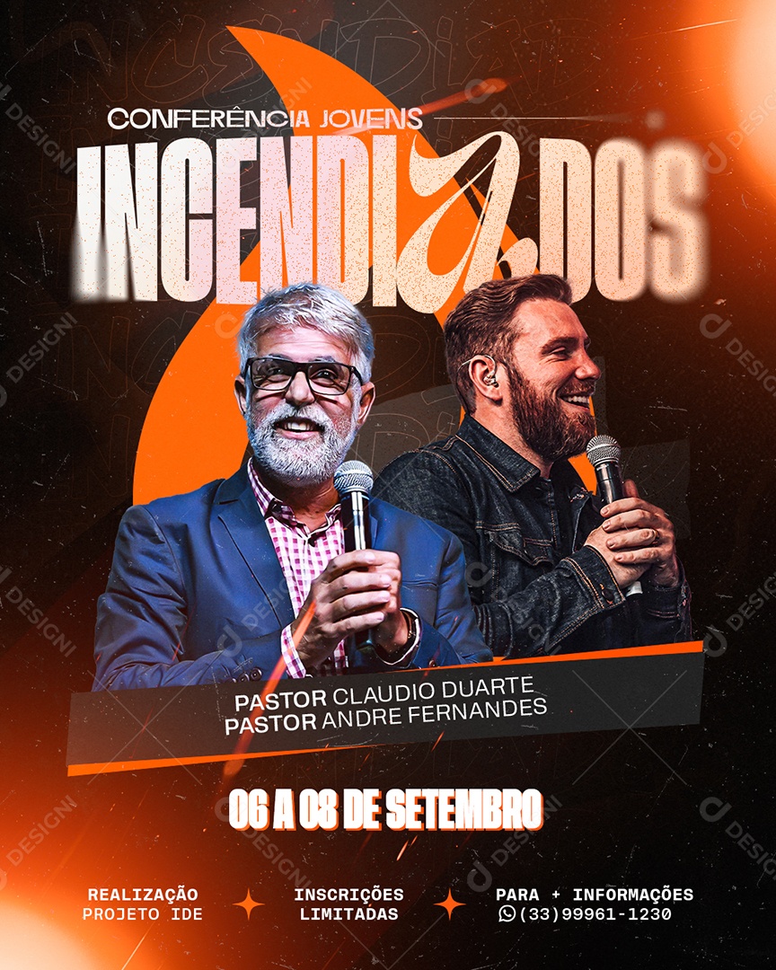 Feed Flyer Incendiados Social Media PSD Editável