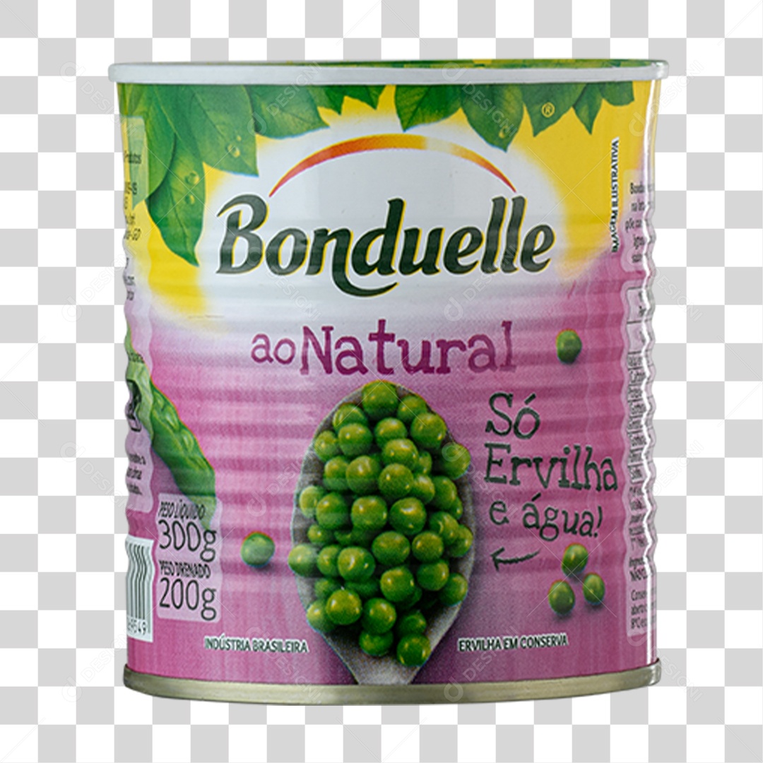 Elemento 3D Lata De Ervilha PNG Transparente