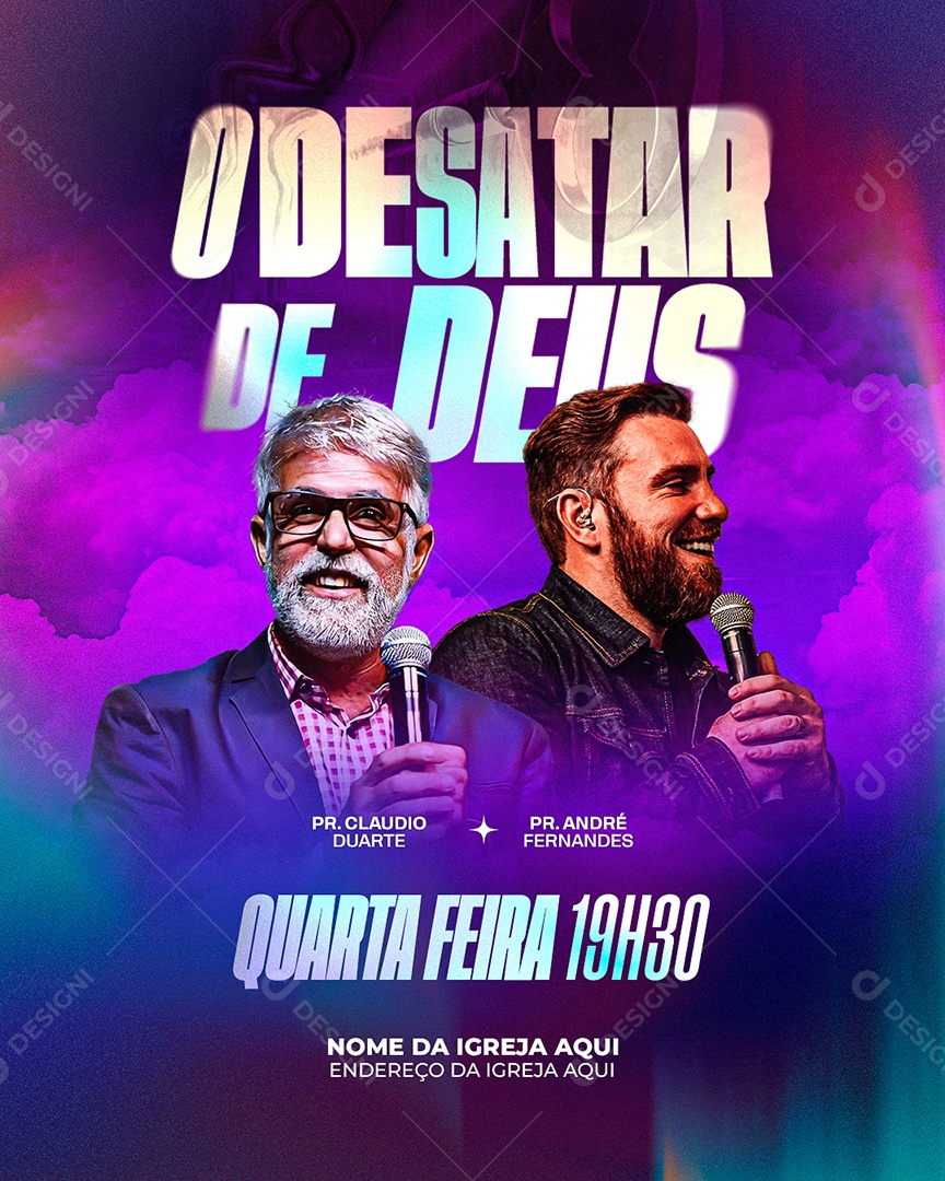 Feed Flyer O Desatar De Deus Social Media PSD Editável