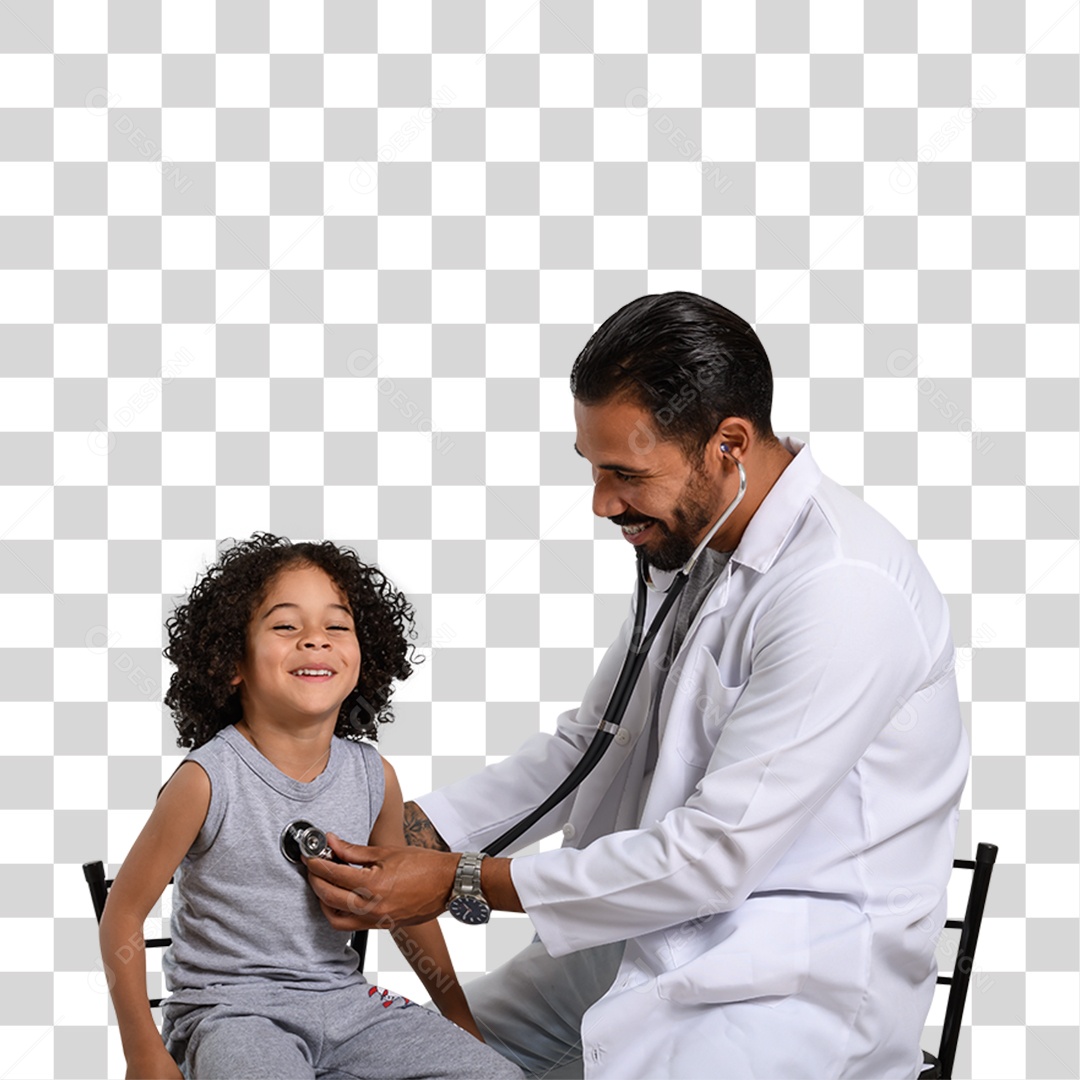 Personagem 3D Médico Aplicando Injeção PNG Transparente