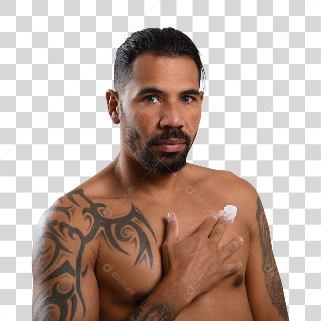 Personagem 3D Homen Tomando Banho PNG Transparente
