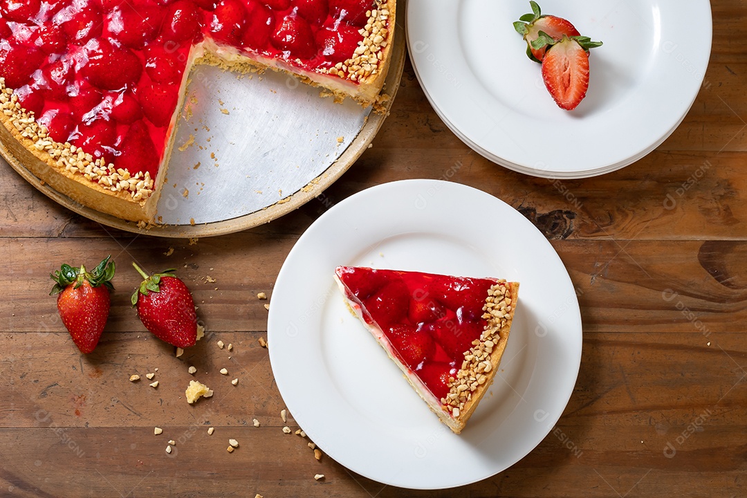 Torta de morango deliciosa