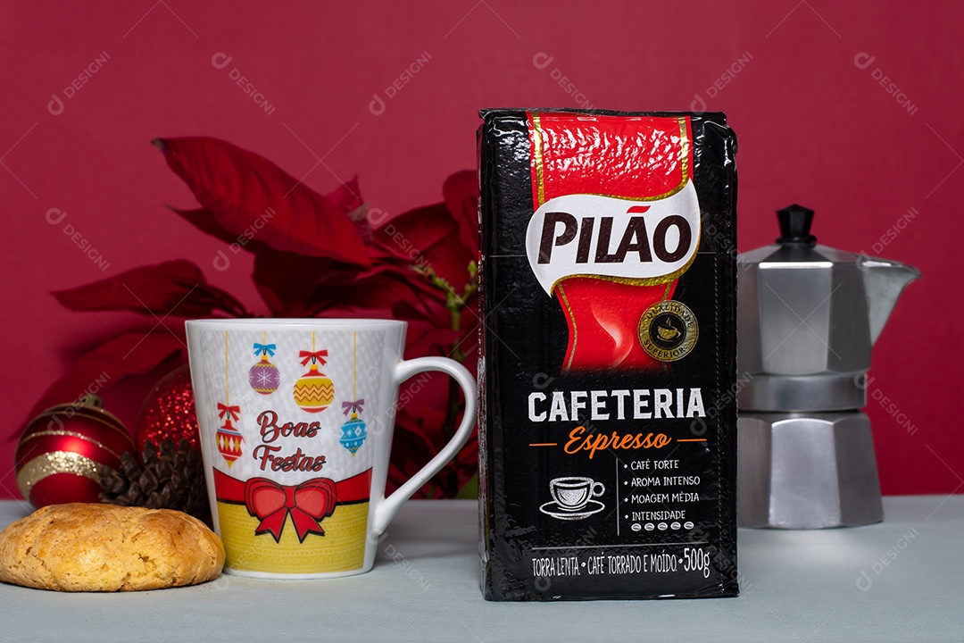 Café da manhã e decoração natalina