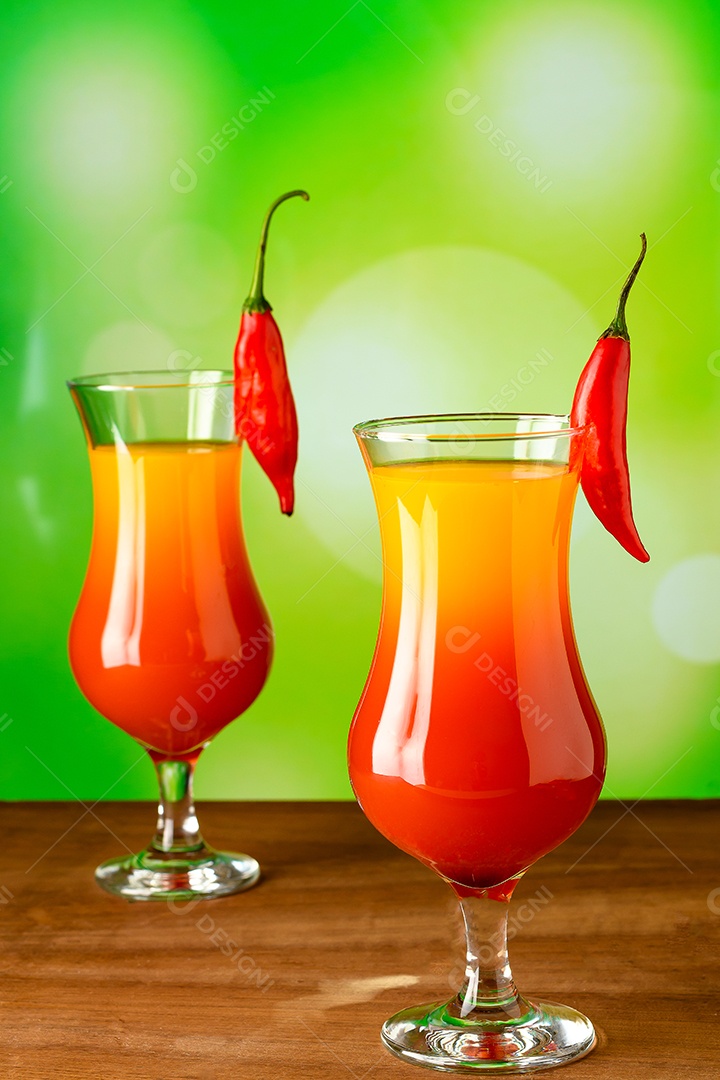 Drink harmonizado laranja e pimenta