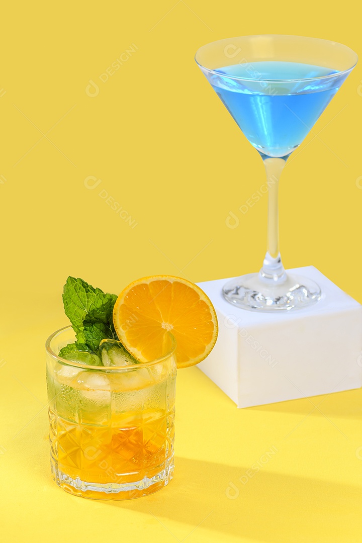 Drinks deliciosos e refrescantes