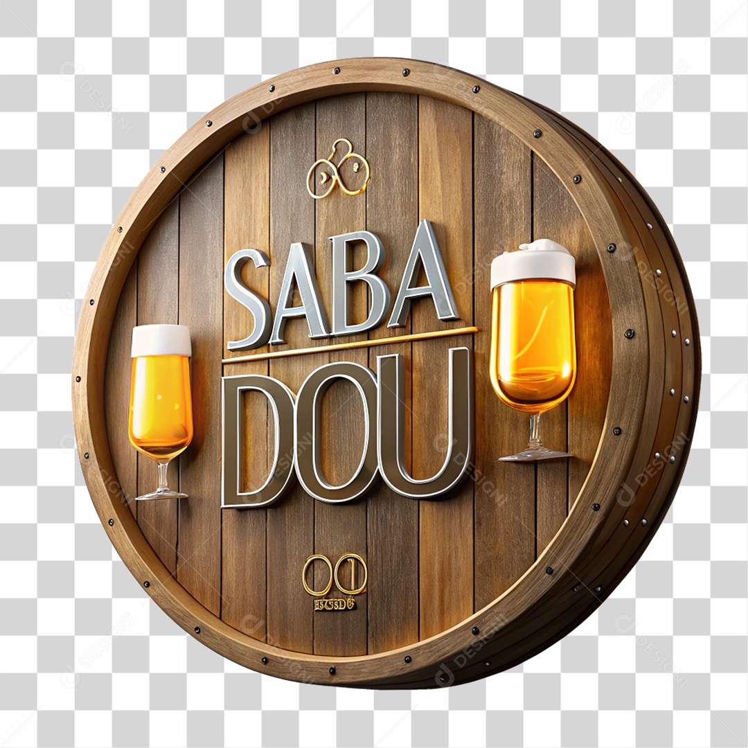Placa de Madeira Sabadou PNG Transparente