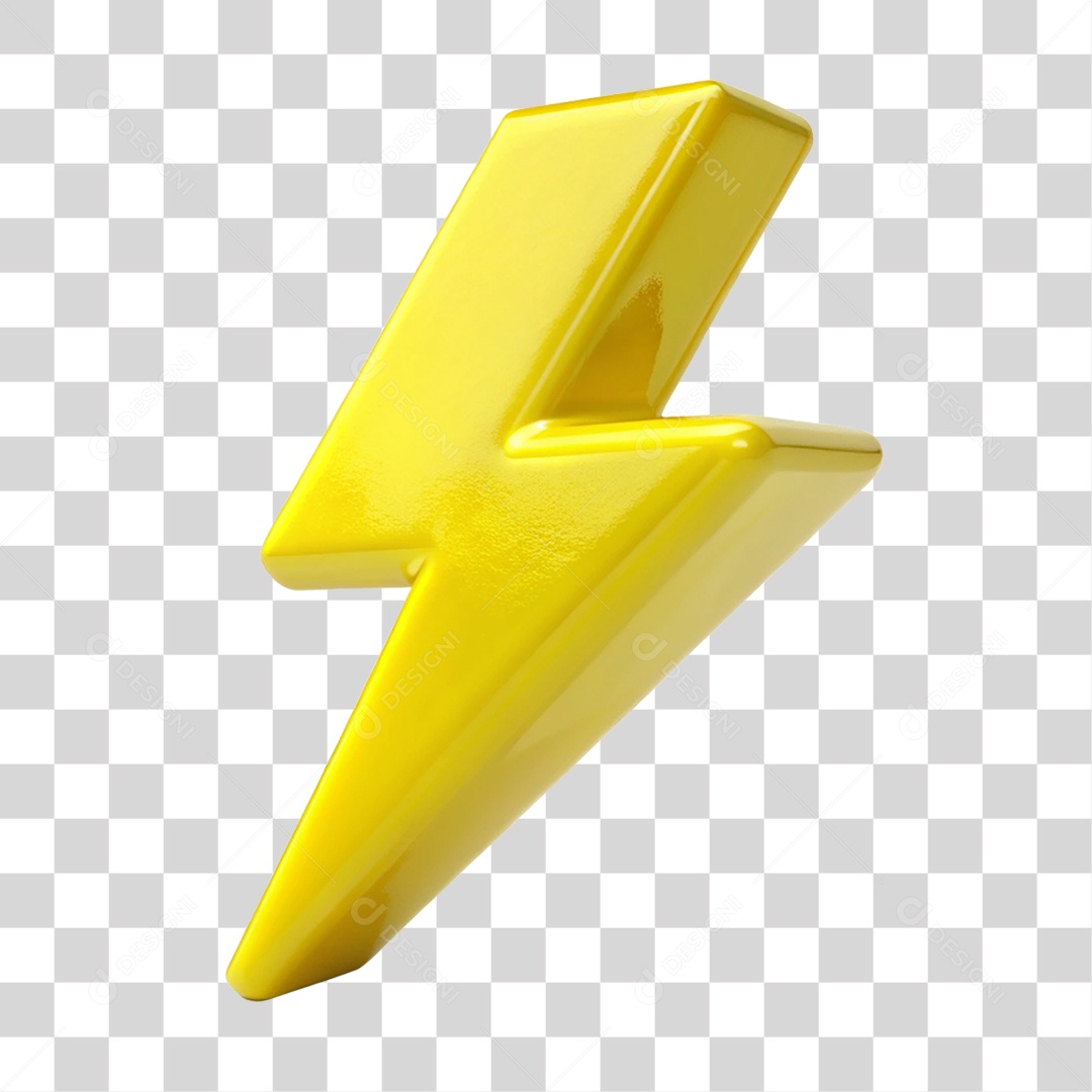 Elemento 3D Raio Cores PNG Transparente