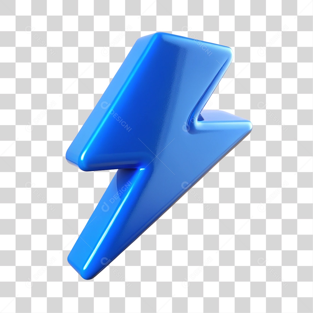 Elemento 3D Raio Cores PNG Transparente