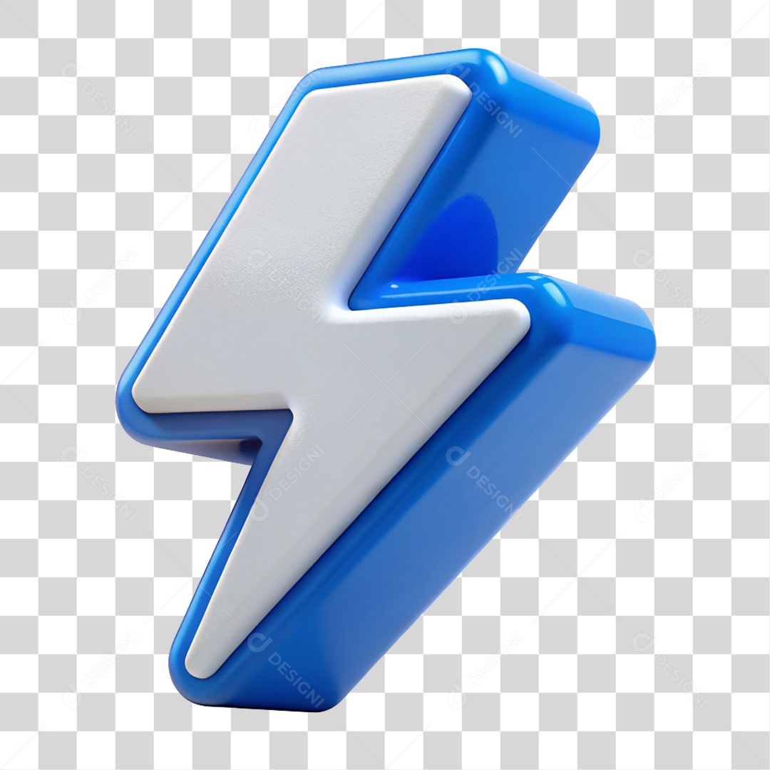 Elemento 3D Raio Cores PNG Transparente