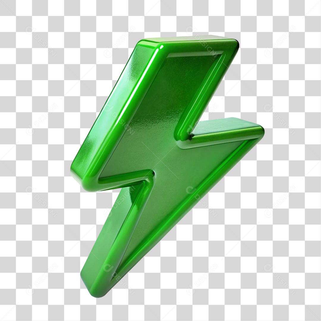 Elemento 3D Raio Cores PNG Transparente