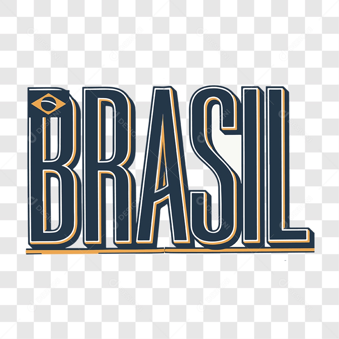 Lettering 7 de Setembro Brasil EPS + PNG