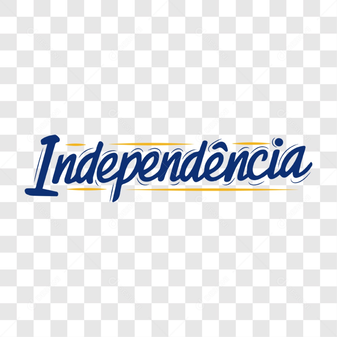 Lettering 7 de Setembro Independência EPS + PNG