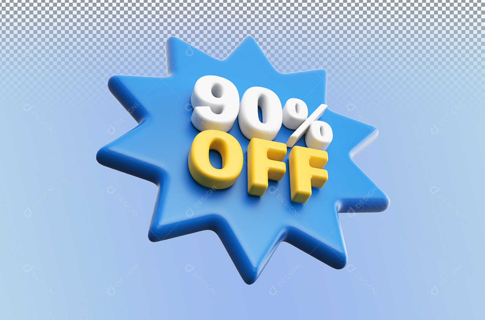 Desconto 90% Colorido Elemento 3D Para Coposição PSD