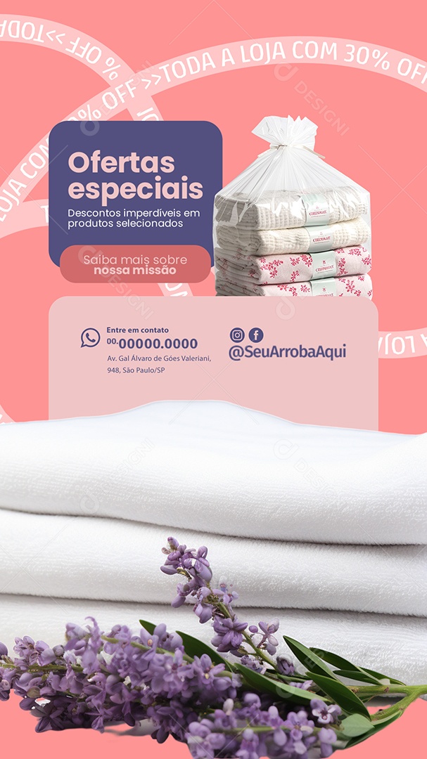 Story Ofertas Especiais Descontos Imperdíveis Social Media PSD Editável