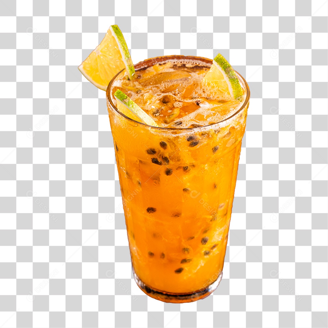 Deliciosa Caipiroska de Maracujá PNG Transparente