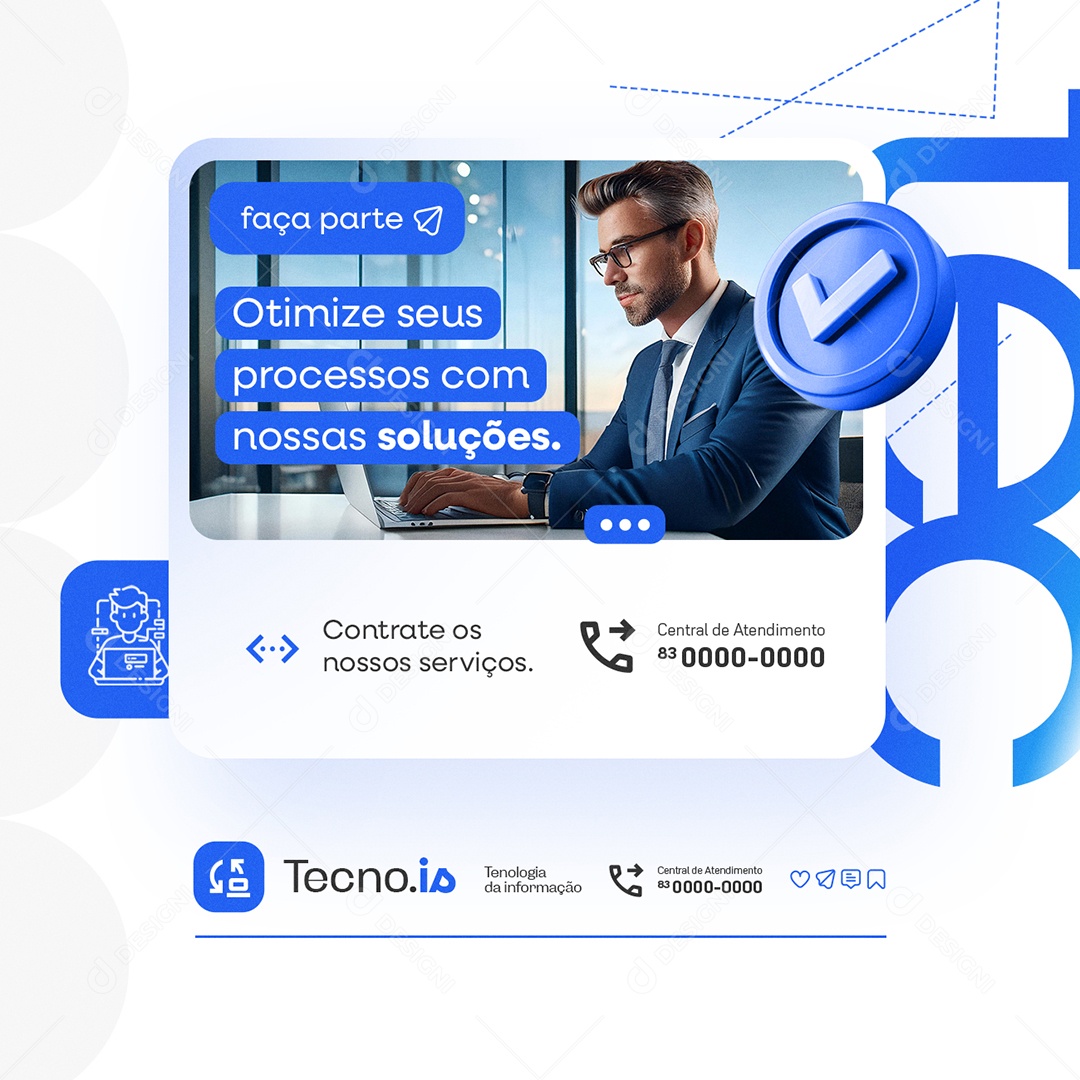 IT Optimize Your Purposes with Our Solutions Social Media Editable