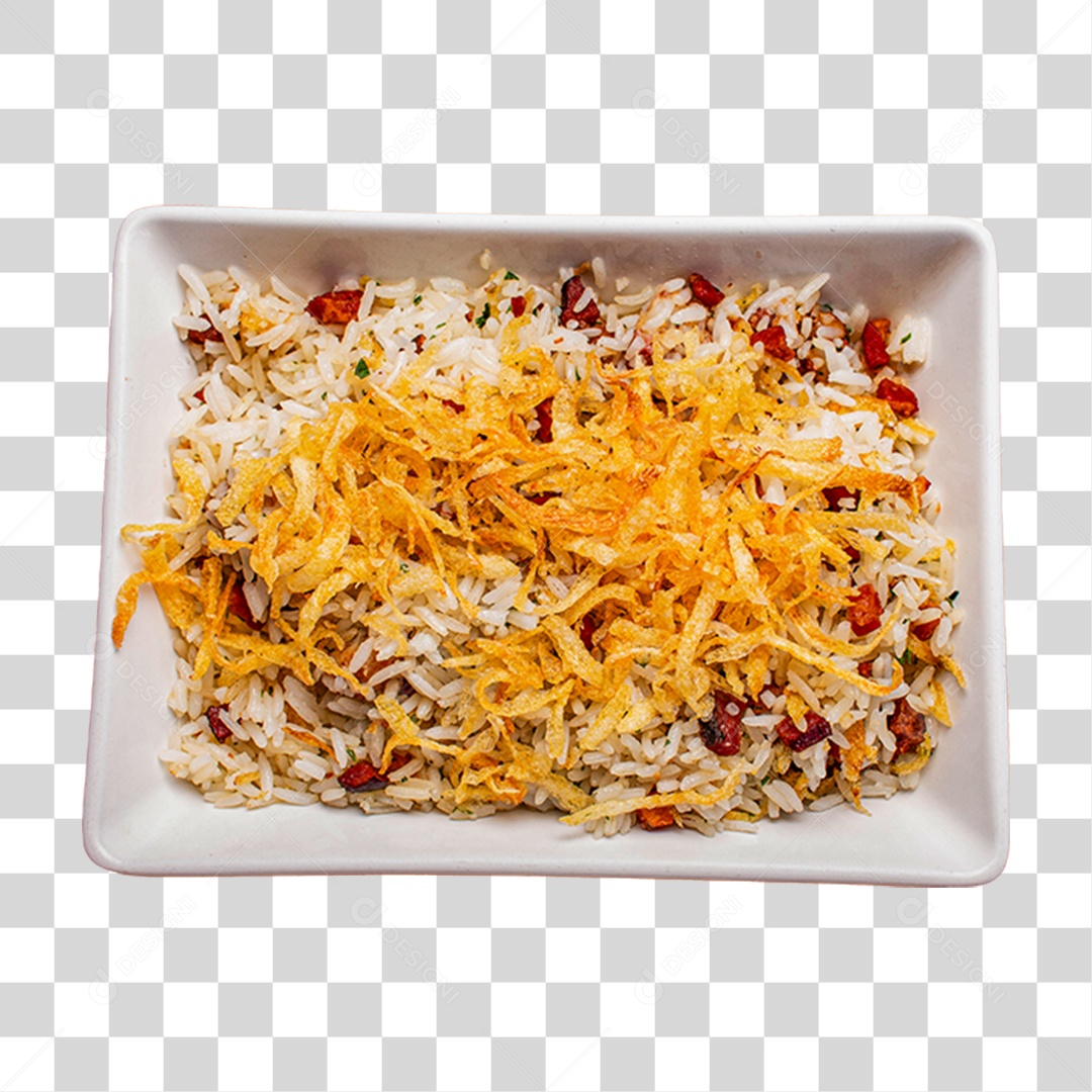 Prato de Arroz PNG Transparente
