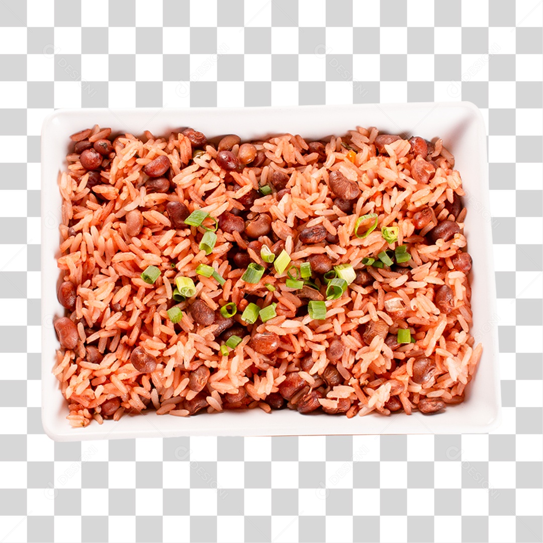 Prato de Arroz PNG Transparente