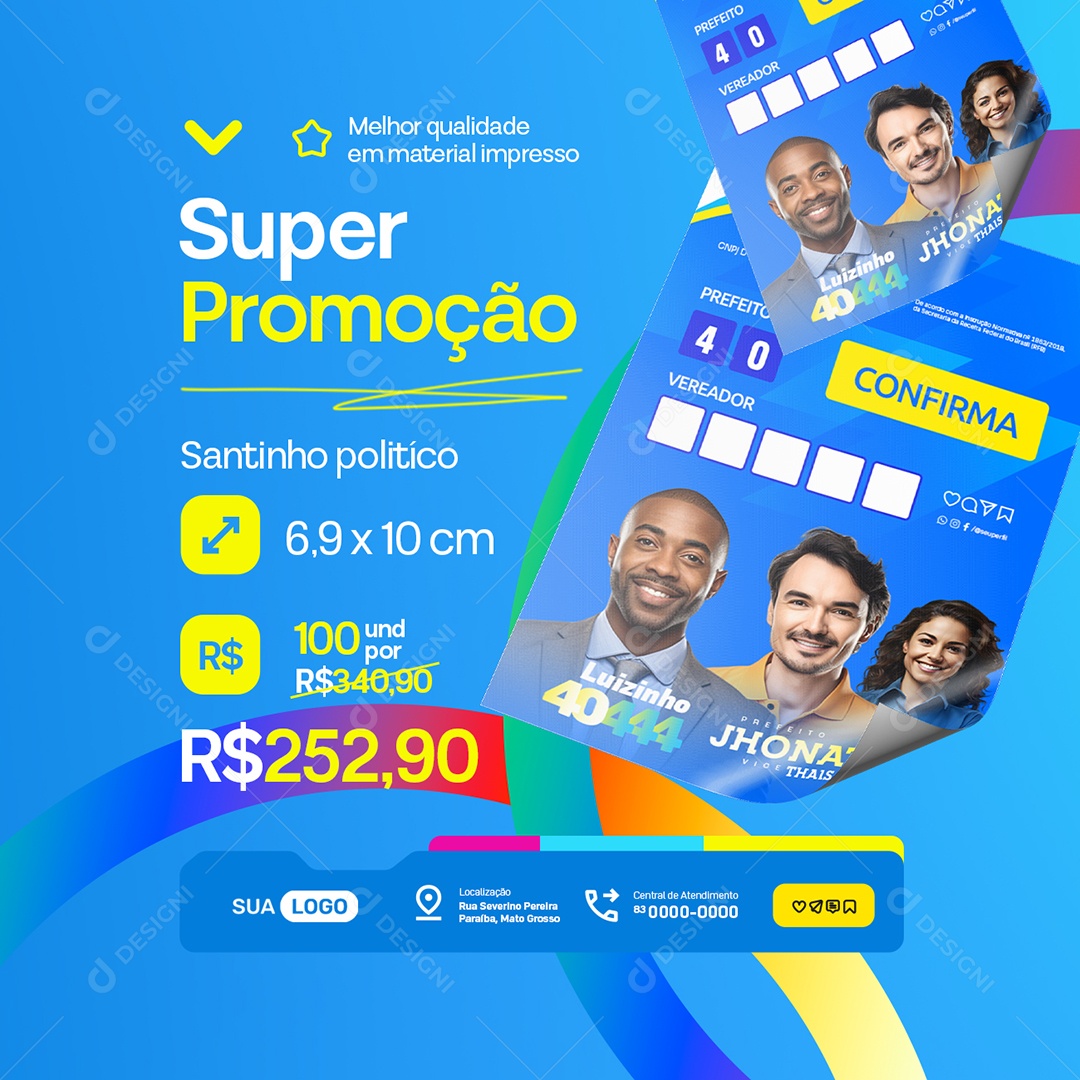 Gráfica Super Promoção Social Media PSD Editável