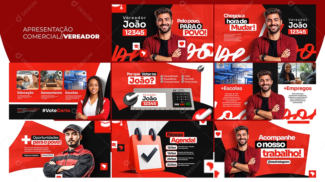 Apresentação Comercial Vereador PSD Editável