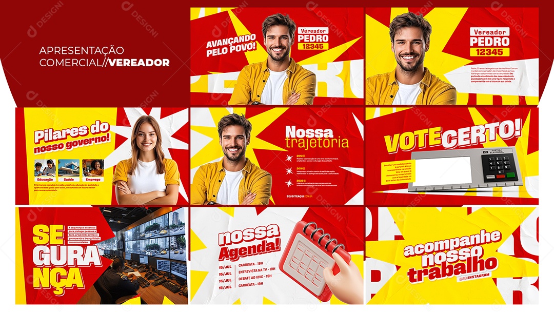 Apresentação Comercial Vereador PSD Editável