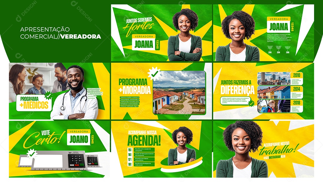 Apresentação Comercial Vereadora PSD Editável