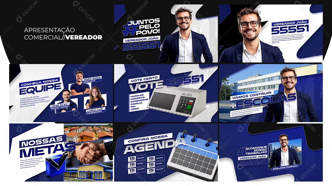 Apresentação Comercial Vereador PSD Editável