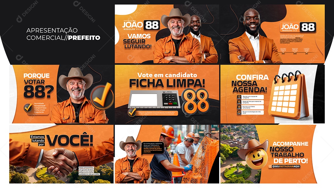Apresentação Comercial Prefeito PSD Editável