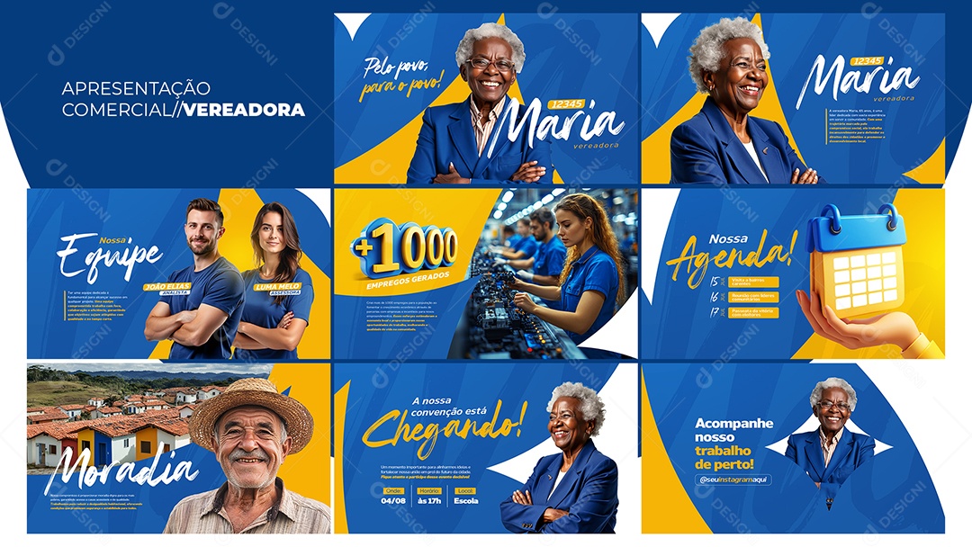 Apresentação Comercial Vereadora PSD Editável