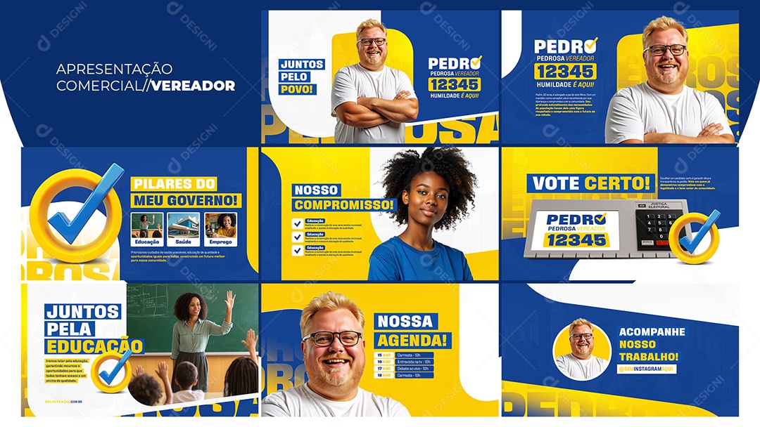 Apresentação Comercial Vereador PSD Editável