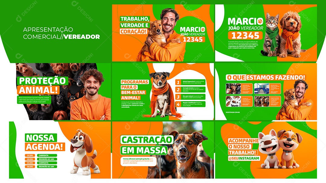 Apresentação Comercial Vereador PSD Editável
