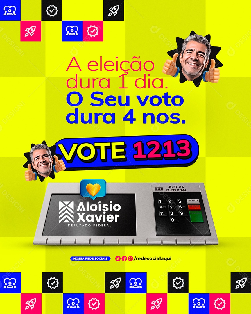 Política A Eleição Social Media PSD Editável