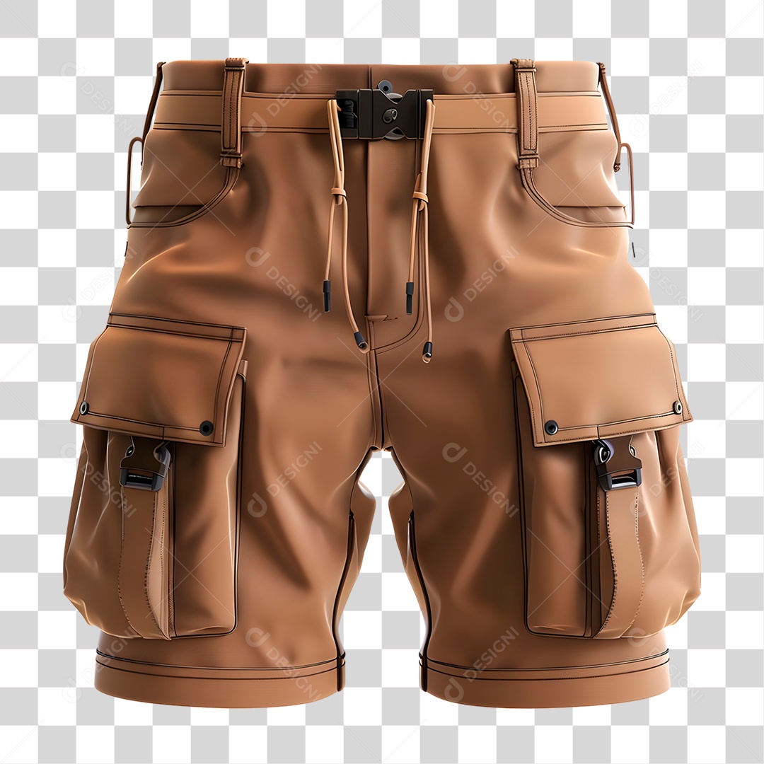 Short Marrom PNG Transparente