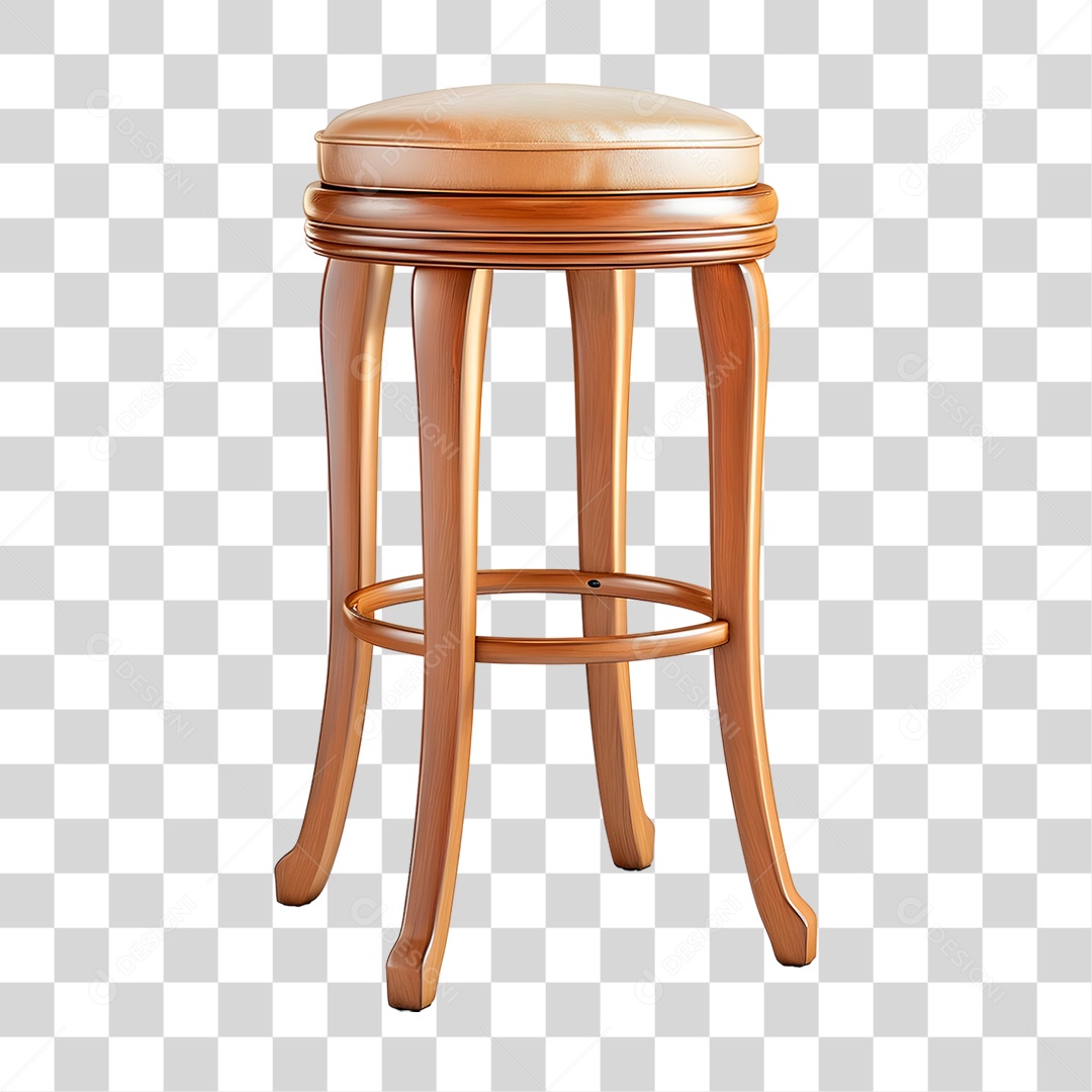 Banquinho de Madeira PNG Transparente