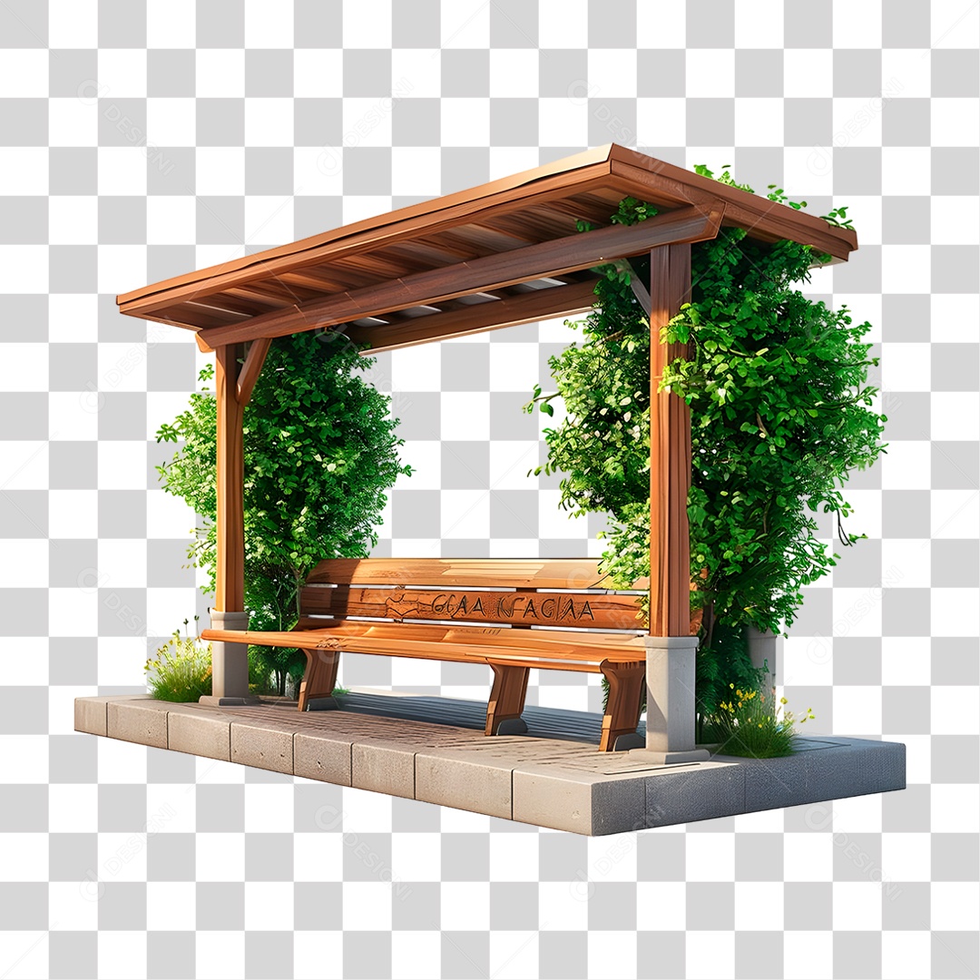 Banco de Praça PNG Transparente