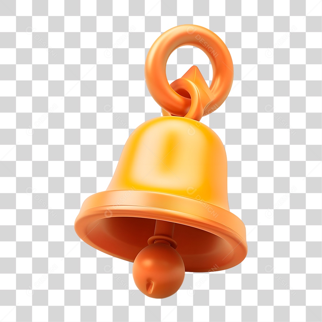 Sino Dourado PNG Transparente