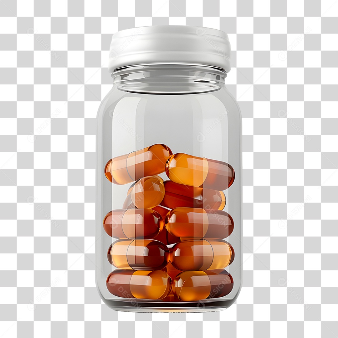 Frasco de Remédio PNG Transparente