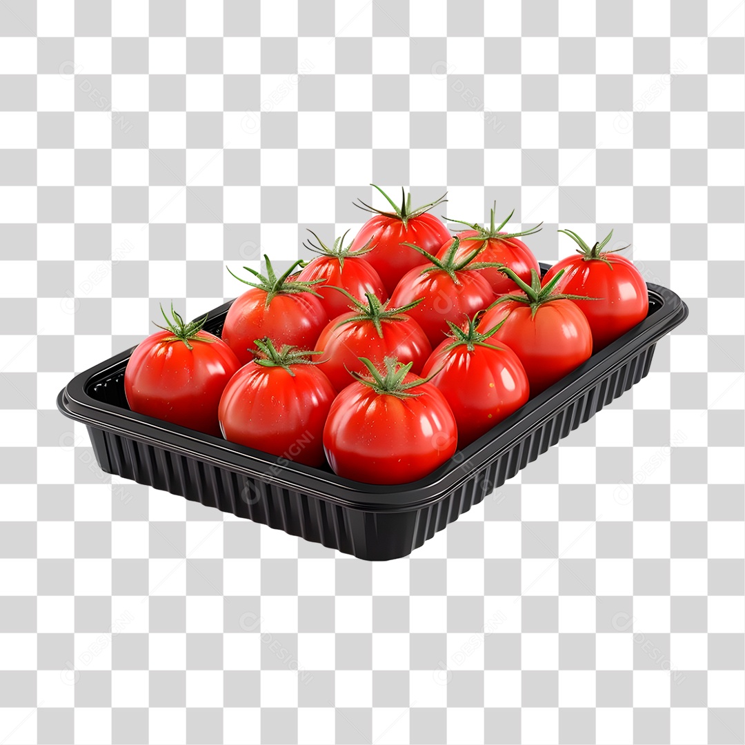 Bandeja de Tomate PNG Transparente