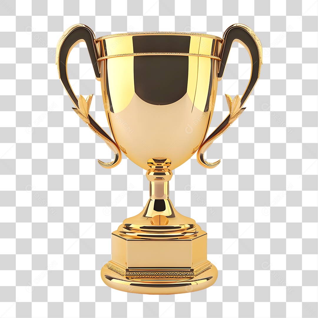 Troféu Dourado PNG Transparente