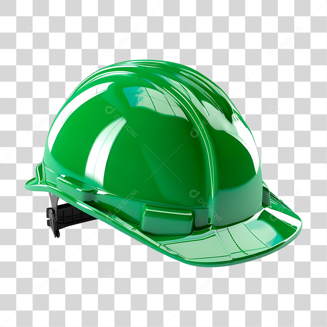 Capacete Verde de Segurança PNG Transparente