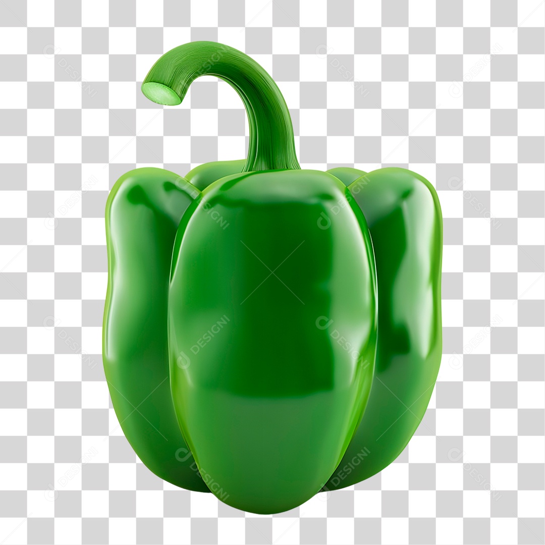 Pimentão Verde PNG Transparente