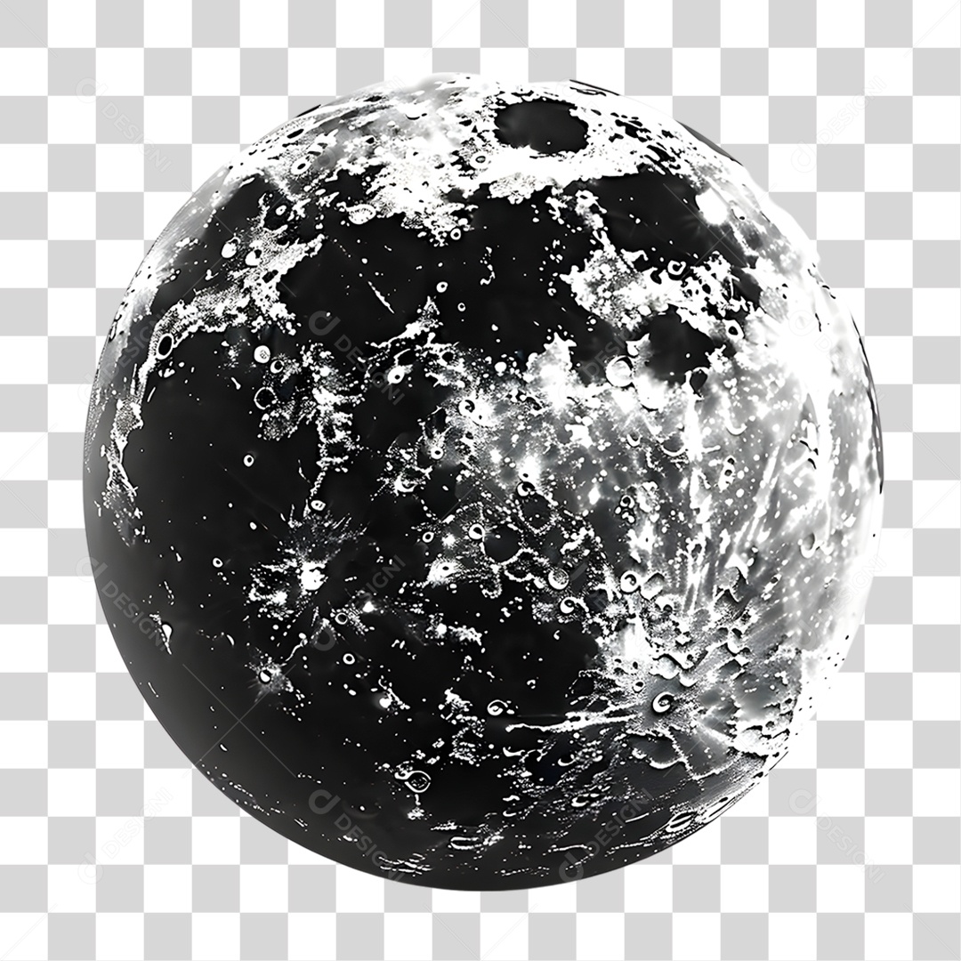 Lua Planetas PNG Transparente