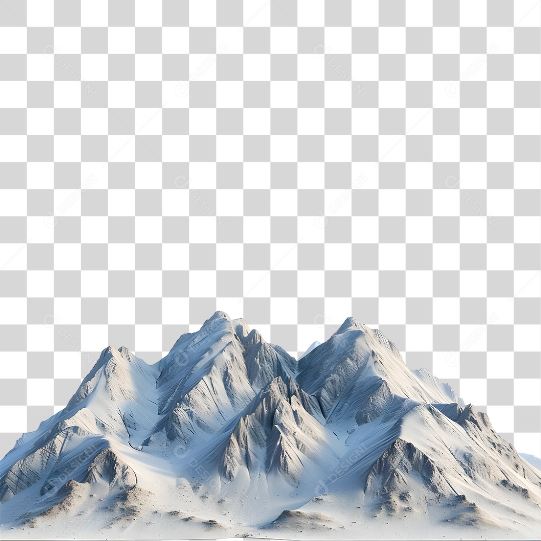 Picos de Neve PNG Transparente