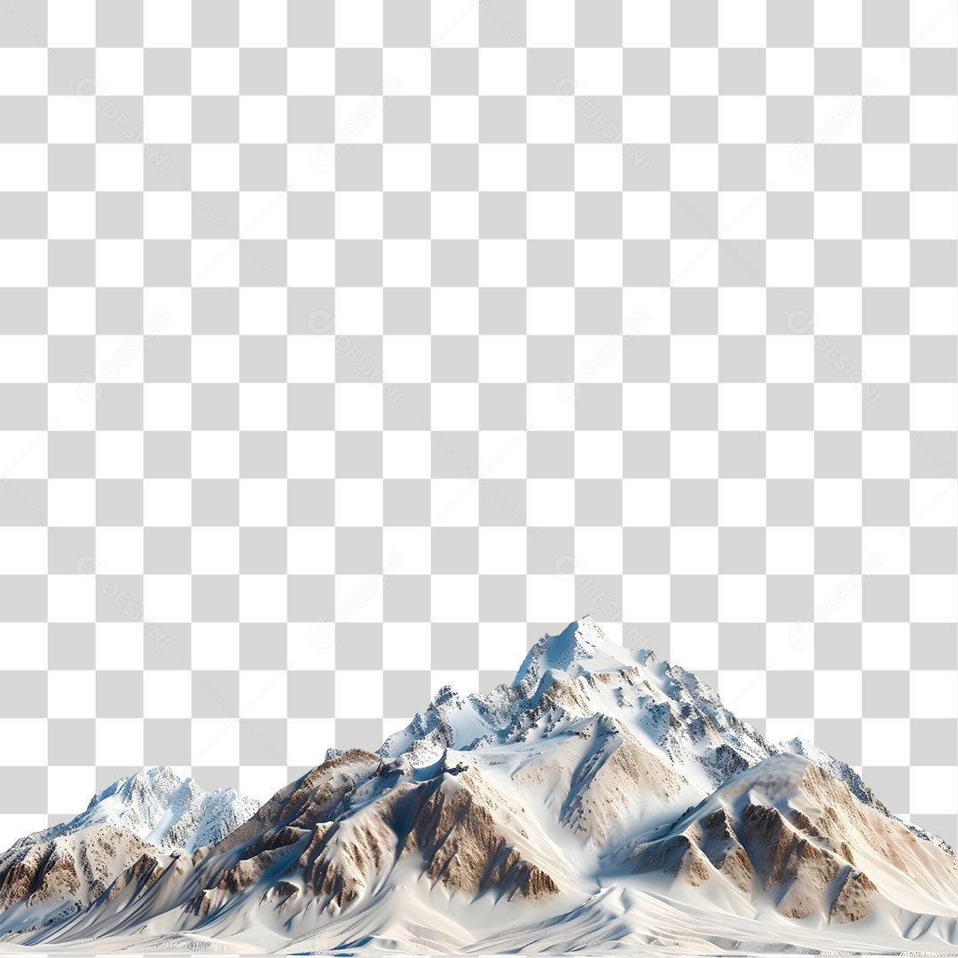 Picos de Neve PNG Transparente